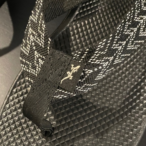 Chaco Black Sandals with Patterned Straps - Picture 2 of 5